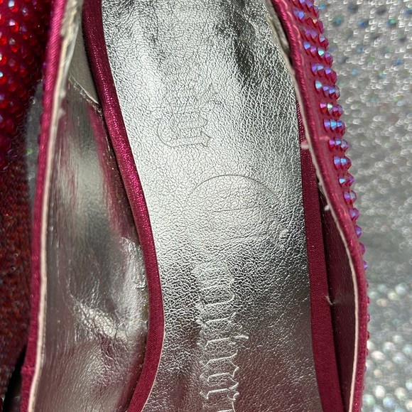 Lady Couture Flamingo Pink and Silver Sequin Platform Sandal Sz 8 EUC with tags - Picture 5 of 9